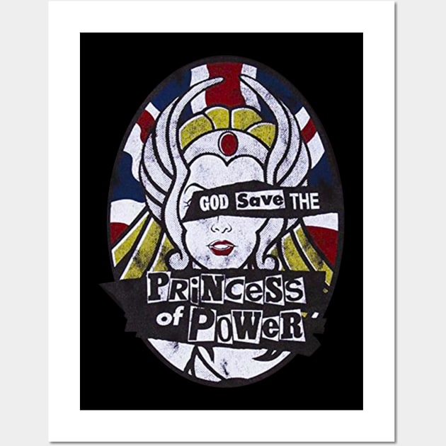 God Save The Princess Of Power Wall Art by Inky Icarus